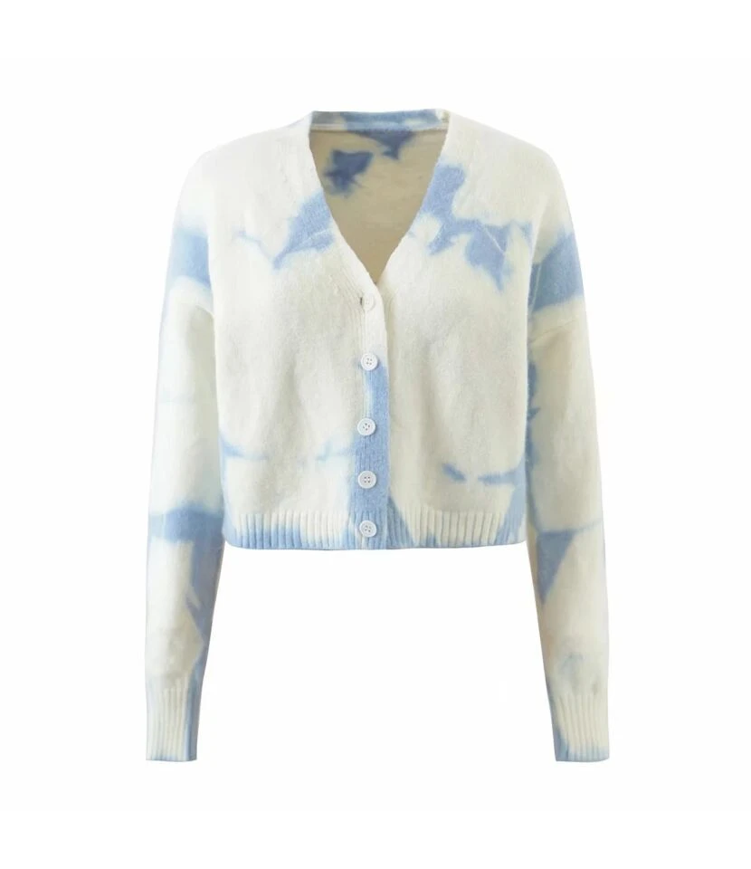 Long Sleeve Tie Dye Button Down Cardigans Wholesale Clothing SS070185 5 Long Sleeve Tie Dye Button Down Cardigans Wholesale Clothing SS070185 - Image 5