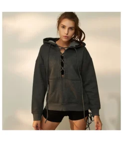 Long Sleeve Lace-Up Hoodies Sweatshirt Wholesale Women's Clothing SW070198 -Women Clothing Sales Store 2e62c31d 68e8 4868 a41f 6facb5b8f4e0 CEDD66F0D1AA6989E067B2F1F9A4D269
