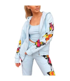Butterfly Print Long Sleeve Hooded Zipper Loose Sports Women's Wholesale Activewear Sets SO95133 -Women Clothing Sales Store 31b9fb59 19c4 4f35 8e9c 3977b0fa30e0 e6fff68491dea2e6e4b4d60224fe4a71