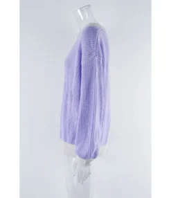 Lantern Sleeve Loose Color Block Knit Cardigan Wholesale Women'S Top N4623070300156 -Women Clothing Sales Store 33cac2a4977e4b1c9411b03b010ca260