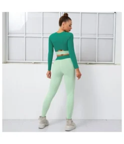 Colorblock Short Tops & Leggings Athletic Suits 2pcs Sets Activewears Wholesale Workout Clothes SON534888 -Women Clothing Sales Store 345aa821 b3b2 4683 a495 27fe40adcdd7 78a00d79e225adbce9b87404dbf0f969