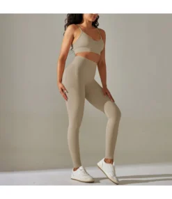 Seamless Solid Color Crop Tops High Waist Leggings Sports Suit Wholesale Womens Clothing N4623070500055 -Women Clothing Sales Store 37dcb4790ee94a5d8550b03c01292832 4