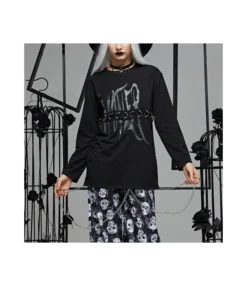 Dark Letter Print Casual Personality Street Long-Sleeved Sweatshirt Wholesale Women'S Tops N462323030200013