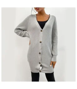 Buttoned Fashion Solid Long Sleeve Versatile Simple Sweater Long Cardigan Wholesale Women'S Top SSWV463550 12 Buttoned Fashion Solid Long Sleeve Versatile Simple Sweater Long Cardigan Wholesale Women'S Top SSWV463550 -Women Clothing Sales Store 3dbc9dca 830e 4e03 a919 64bc12f3971c 361233120db694cac98296c9d7f734ba