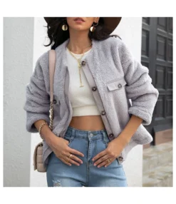 Short Cardigan Top Coat Wholesale Fashion Double-Faced Fleece SOU163433 -Women Clothing Sales Store 3e25373a ebbb 4053 b47a 12863c67b646 31c5000be813f7c51e86703a5fadade7
