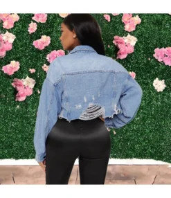 Long Sleeve Trendy Ripped Denim Cropped Jacket Wholesale Women'S Jackets SOU167982 -Women Clothing Sales Store 3e2e7383 98b1 46ea 9498 aa8241193711 4b7b74c6517712b4c8039adb0cbff0bd