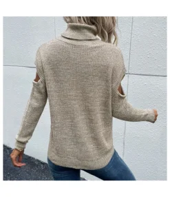 Casual Off Shoulder High Collar Long Sleeve Solid Color Wholesale Sweaters STN562287 -Women Clothing Sales Store 423f4cc0 49cb 4b60 acde 62ddafbe8a6d 50f234736a40dc89f480300ce36e4c98