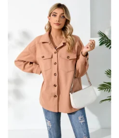 Warm Plush Single-Breasted Women Pocket Jacket Wholesale Coats SOUN536952 -Women Clothing Sales Store 45162d7d c0f4 4013 b91a 0bf9a54d8ec2 9fe0cc5249efcf340a17b7eb78442a09