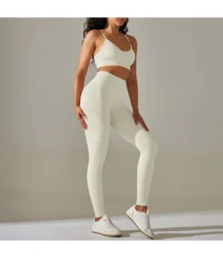 Seamless Solid Color Crop Tops High Waist Leggings Sports Suit Wholesale Womens Clothing N4623070500055 -Women Clothing Sales Store 45416ab6ec3244ad8f51b03c01293a79 4