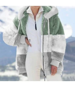 Women'S Plush Patchwork Zipper Pocket Hooded Loose Jacket Wholesale Coats SOUN537663 -Women Clothing Sales Store 45ba6b17 9388 4f37 83b9 230faa291121 b72f44164f721b141c6963755ecbdbb1