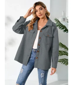 Warm Plush Single-Breasted Women Pocket Jacket Wholesale Coats SOUN536952 -Women Clothing Sales Store 45c643dd d1fc 4d3c 9a47 9ec0d1f4f766 d7b13bc208761a84583d106d9d5cc0ec