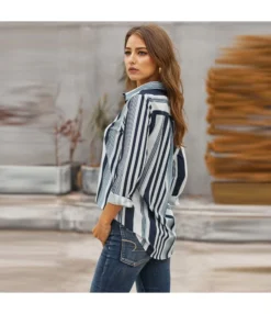 Lapel Long Sleeve Top Vertical Striped Casual Blouse Wholesale ST202685 12 Lapel Long Sleeve Top Vertical Striped Casual Blouse Wholesale ST202685 -Women Clothing Sales Store 467810f7 a420 4ee6 b38a b114f9e1e546 E94F8CB187CF610C0CDC2E63771FC333
