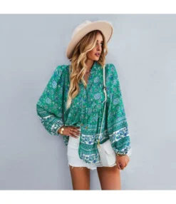 Printed Bohemian Long Sleeve Shirts Resort Boho Blouse Wholesale Womens Tops STN536759 -Women Clothing Sales Store 47dac107 82b5 44b9 ae49 0f828ad5e47d b1074b5df88ce591731c1a3ae79fcec9
