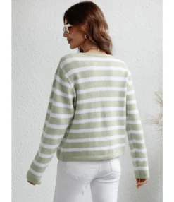 Striped Loose Casual Knitted Cardigan Single-Breasted Sweater Wholesale Womens Tops SSWN536304 -Women Clothing Sales Store 47e65615 3765 44d1 baf4 69a51cb7ca92 c8c48159c15d3f19c214d14995116a34