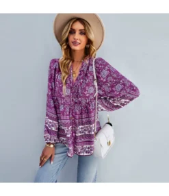Printed Bohemian Long Sleeve Shirts Resort Boho Blouse Wholesale Womens Tops STN536759 -Women Clothing Sales Store 485630dc cd9c 4207 a091 c04e908bcff2 4cdc005bc8c3f70095e8814086cfe8b4