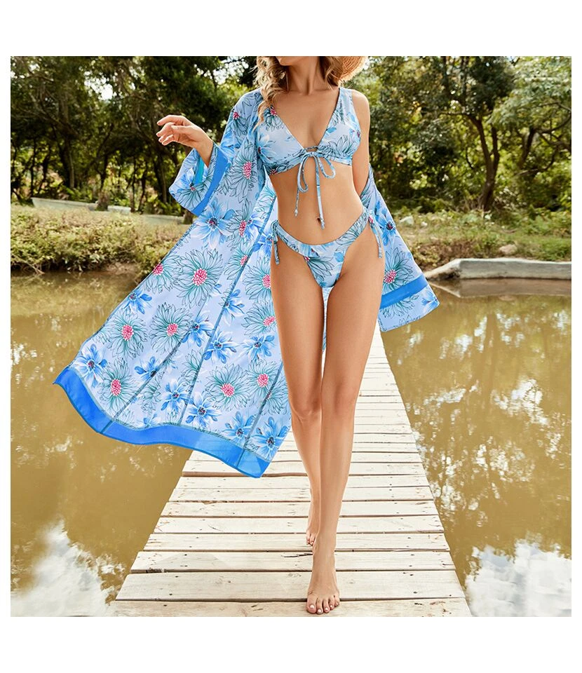 Summer Printed Beach Sun Protection Cardigan Vacation Bikini Coverup Beachwear Wholesale Beach Outfits For Women SD168274 7 Summer Printed Beach Sun Protection Cardigan Vacation Bikini Coverup Beachwear Wholesale Beach Outfits For Women SD168274 - Image 7