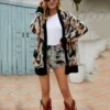 Fashion Print Jackets Loose Long Sleeve Wholesale Cardigan SOUN560973