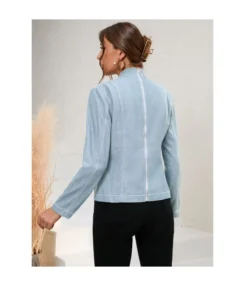 Denim Bow Knot Long Sleeve Slim Solid Color Simple Blouses Wholesale Women Top STV463934 -Women Clothing Sales Store 4e596aaa 94e1 4efa 94a4 12059da88e27 9fdb655e3b14c9cf59bae325082e64ba