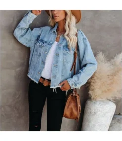 Women Wholesale Short Jacket Cowboy Jacket SW160286