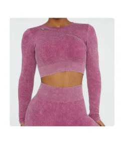 Zipper Long Sleeve Tops & Hip Lift Shorts Seamless Yoga Suits Wholesale Activewear Sets SON536532 -Women Clothing Sales Store 5a3b4b53 41bf 4f8e ae89 06046480507e b7491605f7898e9465f439b2a58ce40b