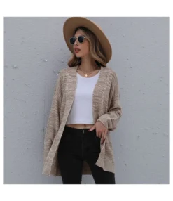 Fashion Women Coat Long Sleeve Mid Length Cardigan Sweater Wholesale Clothing Vendors SOUN360719 -Women Clothing Sales Store 5d85cbc9 e126 4a42 9a57 f579328fbe01 929cb91a5841236b92a0242a728a8a8b