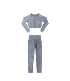 Sand-Washed Seamless Knitted Yoga Suits Double Zipper Tops & Leggings Wholesale Activewear Sets SON536531 -Women Clothing Sales Store 619405b2 dbc2 42ab 9f1d f27ebeefa472 74e00742e99de1ba80d0a4bce3b83720