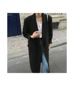 Solid Color Womens Long Jacket Wholesale Coats SOU95421 -Women Clothing Sales Store 62b5137a 8b6f 4163 a1ec 4c6f2ba2c906 500f996079f1128cfd911b2a4880d601