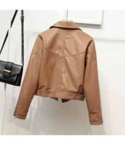 Motorcycle PU Leather Lapel Loose Short Wholesale Coats And Jackets SOU202643 -Women Clothing Sales Store 654a72c5 882f 45b3 839a e97f5e6d6523 D2DFC489926EF2E1361F045956FA3896