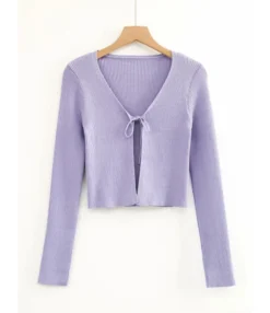 Trendy Plain Lace-Up V-Neck Cropped Slim Fit Women'S Knit Tops Wholesale Cardigans SOUN532442 16 Trendy Plain Lace-Up V-Neck Cropped Slim Fit Women'S Knit Tops Wholesale Cardigans SOUN532442 -Women Clothing Sales Store 659fe2fb 4119 4bc4 a055 5617a9fe5ef2 a946138d374ca730e3636e6c5bca4da8