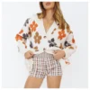 Casual Loose Single-Breasted Long-Sleeve Floral Sweater Cardigan Wholesale Womens Tops SSWN538882