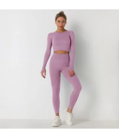 Knitted Solid Color Seamless Long-Sleeved Tops & Leggings Sports Fitness Yoga Suits Wholesale Activewear Sets SON539918 -Women Clothing Sales Store 685e4cd7 f414 42f5 8e66 39321cad4d9f 2e40a34ee28b8bbec3d612a1d5378ea4