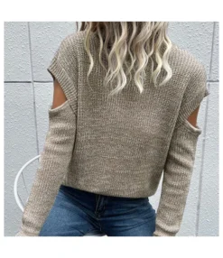 Casual Off Shoulder High Collar Long Sleeve Solid Color Wholesale Sweaters STN562287 -Women Clothing Sales Store 69a6f1dc 99b5 4691 a745 88dfb5ce7475 7f62fdd705b4feab220e53b778dcef68