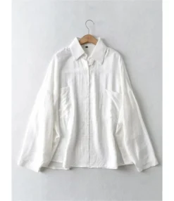 Lapel Neck Single Breasted Pocket Detail Soild Shirt -Women Clothing Sales Store 6 43