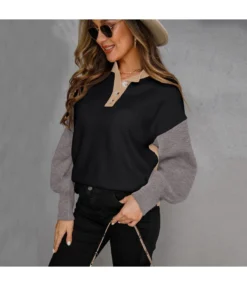 Casual Long Sleeve Button Pullover Knitted Sweater Wholesale Women Top -Women Clothing Sales Store 6ec90418 deaa 4c2d b0da 4e65a737cc66 e0813910ebc802a6feaee4004b4deab2