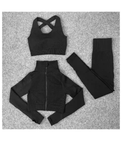 Seamless Knit Yoga Suits Sexy Butt Lift Fitness Sports 3pcs Sets Wholesale Activewear SON536995 -Women Clothing Sales Store 6f1c3a8c ea14 4444 8379 d82ebb83a7a5 f602e69c4ce10f8eb1bc37745daaa0a3