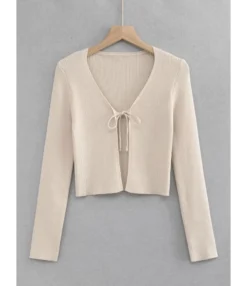 Trendy Plain Lace-Up V-Neck Cropped Slim Fit Women'S Knit Tops Wholesale Cardigans SOUN532442 13 Trendy Plain Lace-Up V-Neck Cropped Slim Fit Women'S Knit Tops Wholesale Cardigans SOUN532442 -Women Clothing Sales Store 6f4d5e92 aabe 446f 98fb 0bddb2a0c519 75a2d0765a72a8500bfc06f5481aaa2f