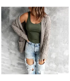 Wholesale Clothing Distributors Double Pockets Solid Color Knit Cardigan SW030681 -Women Clothing Sales Store 6ff9bd06 caf8 41ac 87a0 128efbfc58d0 BF0F1F651A1AD3CB4907D7528925715A