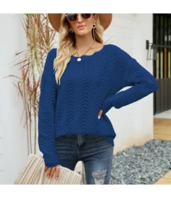 Solid Color Hollow Pullover Knit Sweater Wholesale Women'S Top N4623052600015 -Women Clothing Sales Store 6fffdb3c06d04ffc94f2b00e0129296b 4