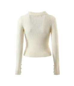 Lapel Bead Knitted Cardigan Slim Long-Sleeved Sweater Wholesale Womens Tops SSWN536473 -Women Clothing Sales Store 722f4e0f 94a2 4438 8f4d fe455c79478f 96050236159bd0355441a8f00750c635