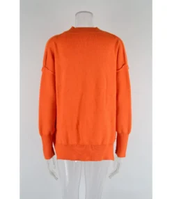 Loose Casual Solid Color Round Neck Knit Pullover Sweater Wholesale Women'S Top N4623070300169 -Women Clothing Sales Store 739dcc34244f44318569b03b010e1385