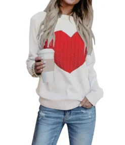 Fashion Heart Sweater Wholesale Crew Neck Loose Long Sleeve Women Tops SSWN560513 -Women Clothing Sales Store 74d95d58 c000 41a9 b018 f77f5693d42c c16f18a89cb430925953835a3d03423f