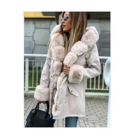 Fashion Thick Fur Collar Hood Coat Long Sleeve Zipper Solid Color Slim Wholesale Clothing For Women SOU95354 -Women Clothing Sales Store 7532fca6 380d 4873 8922 f61c51222021 293505e08395640d860d034895544d45