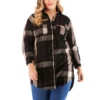 Checked Plus Size Blouse Women Wholesale ST200006