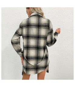 Vintage Lapel Splice Plaid Single-Breasted Long Sleeve T-Shirt Wholesale Coat With Belt SOUN562631 -Women Clothing Sales Store 7c9029c6 0179 454f 9fa5 1b4d6d7ca141 a40800eb14d58d1f3fb32de68e0c8033