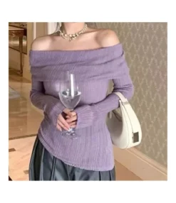 Ribbed One-Shoulder Side-Slit Solid-Color Knitted Slim-Fit Sweater Wholesale Women Top STV463715 -Women Clothing Sales Store 7f300a5a 3dc1 4bf8 a34d 36964a68d482 de755fbd3fd7f5aa1c7faeea89edafa9