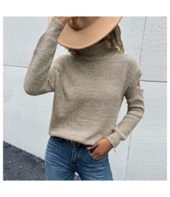 Casual Off Shoulder High Collar Long Sleeve Solid Color Wholesale Sweaters STN562287 -Women Clothing Sales Store 807ada10 f88f 441d b3cb d2dbbc46573b 93736a401e0651c8f60194ae9734f196