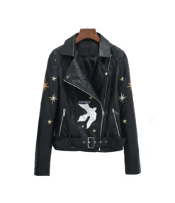 Embroidered Ladies PU Slim Motorcycle Lapel Wholesale Coats & Jackets With Belt SOU081847 -Women Clothing Sales Store 80907835 7be4 4742 b0f5 24e655b947b8 5E20CD6C8983F9D959D01A2B7400D547