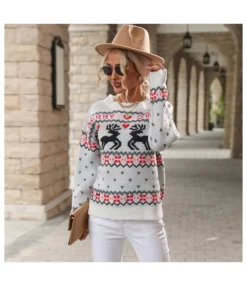 Xmas Wholesale Knit Holiday Sweater For Women SSW190572