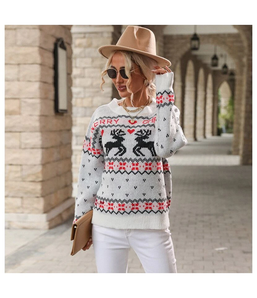 Xmas Wholesale Knit Holiday Sweater For Women SSW190572 1 Xmas Wholesale Knit Holiday Sweater For Women SSW190572