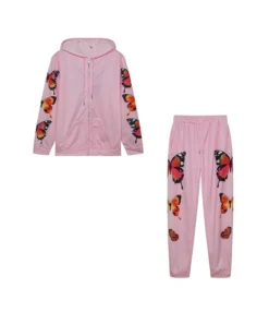 Butterfly Print Long Sleeve Hooded Zipper Loose Sports Women's Wholesale Activewear Sets SO95133 -Women Clothing Sales Store 8962f130 18ff 406f b20b 02157e7153e0 9a5d8dd0402c025ab4c0c86b42ed0a51